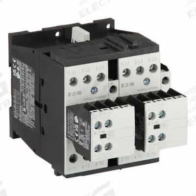 EATON Magnetic Contactor: Reversing, 3 Poles, 3NO Contacts, 32 A - Reversing IEC Contactors