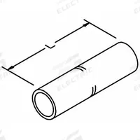 3M Open Barrel Splices: 300 kcmil Wire Size, White Code, 2.25 in, Copper Barrel, 13465/66/U30RT Die (MPN 10010). Key specifications — Die Code: 66; Brand: 3M; Color Code: White.