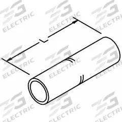 3M Open Barrel Splices: 300 kcmil Wire Size, White Code, 2.25 in, Copper Barrel, 13465/66/U30RT Die (MPN 10010). Key specifications — Die Code: 66; Brand: 3M; Color Code: White.