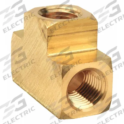PARKER Metal Pipe Tee: Tee, 3/8 in x 3/8 in x 3/8 in, 1,000 psi, 1 43/64 in Lg - Threaded High-Pressure Pipe Fittings for Potable Water
