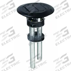 HUBBELL WIRING DEVICE-KELLEMS Fire Rated Poke Through: Round, (2) 1 in For Conduit Sizes, Black (MPN S1PTBL). Key specifications — Cover Color: Black; For Conduit Sizes: (2) 1 in; Brand: HUBBELL WIRING DEVICE-KELLEMS; Includes Cover: Cover Included.