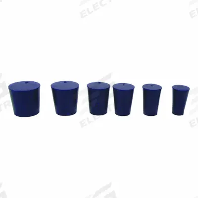 UNITED SCIENTIFIC SUPPLIES Stopper: Silicone, 8 Stopper Size, 33 mm Bottom Dia, 41 mm Top Dia, 25 mm Overall Ht - Synthetic Rubber Stoppers