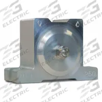 MILLENNIUM Pneumatic Vibrator: 965 lbf, 10,200 vpm, 1/4 in NPT, MHI, 72 dBA, Aluminum, Continuous (MPN MHI-250). Key specifications — attr671163: 72 dBA; attr671170: 510 lbf @ 60 psi; attr671165: 7,400 vpm @ 60 psi; attr671184: 1/4 in; attr671185: NPT; attr671192: NPT; attr671193: 3/8 in; attr671175: MILLENNIUM.