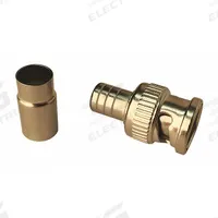 VITEK Coaxial Crimp Connector: Male, Connector, Silver, Crimp-On, RG-6, 1 GHz Max Freq, BNC, 10 PK (MPN VT-BNC-MRG610). Key specifications — attr930438: Connector; attr930422: VITEK; attr930423: Silver; attr930429: Chrome Plated; attr930430: Male.