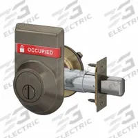 SCHLAGE Deadbolt Locks: Cylindrical, SFIC, 1 7/8 in Door Thick - Max, Locked/Unlocked (MPN B572 613 OS-OCC). Key specifications — ADA Compliant: Yes; Brand: SCHLAGE; Cylinder Core Type: Small Format Interchangeable Core Cylinder; Finish: Oxidized Satin Bronze-Plated, Oil Rubbed; Keyway Type: Schlage C; Visual Indicator Message: Locked/Unlocked; Outside Locking Access: Coin Turn; Includes Core: Core Included.