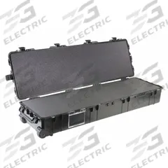 PELICAN Protective Case: 15 5/8 in x 54 5/8 in x 8 5/8 in, Convoluted/Pick and Pluck/Solid, Black (MPN 1770). Key specifications — Brand: PELICAN; Material: Plastic; Closure Type: Padlock.