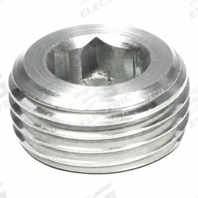 JW WINCO Threaded Plug: Stainless Steel, Metric Fine, M22x1.5 Thd, Internal Hex - Stainless Steel Tapered-Threaded Plugs