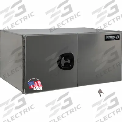 BUYERS PRODUCTS Underbody: Underbody Truck Box, Double Barn Doors Door, 18 in Overall Dp - Double Barn-Door Boxes