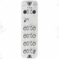 IFM IO-Link Master: M12 Connector, 16 Digital Inputs, 8 Digital Outputs, Ethernet/IP/IO-Link, AL1123. Key specifications — Transmission Type: COM2 (38.4 kBaud); Operating Voltage: 20 to 30V DC; Protection Features: IP65; Communication Interface: Ethernet/IP; Electrical Connection Type: M12 Connector.