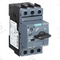 SIEMENS Manual Motor Starter: Non-Reversing, 3 Poles, 32 A, Thermal Protection, Selector Switch (MPN 3RV20214EA10). Key specifications — Maximum Voltage Rating: 690V AC; Brand: SIEMENS; Thermal Units Required: None (Starter Includes Integrated Thermal Units); Frame Size (Width): S0.