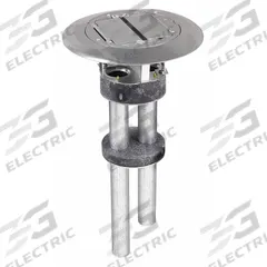 HUBBELL WIRING DEVICE-KELLEMS Fire Rated Poke Through: Round, (2) 1 in For Conduit Sizes, Aluminum (MPN S1PTAL). Key specifications — Cover Color: Aluminum; For Conduit Sizes: (2) 1 in; Brand: HUBBELL WIRING DEVICE-KELLEMS; Includes Cover: Cover Included.