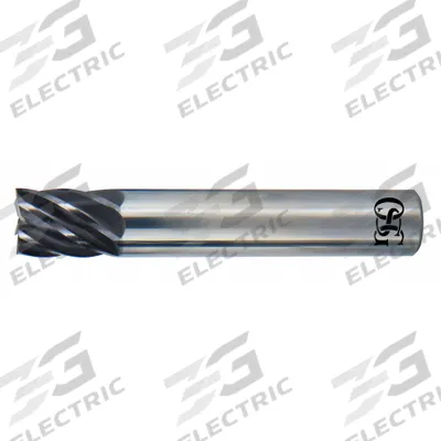 OSG Square End Mill: Carbide, EXO Coated, 7 Flute, 1/2" Mill Dia, 5/8" LOC - Fast-Cutting Carbide Square End Mills for Stainless Steel & Super Alloys