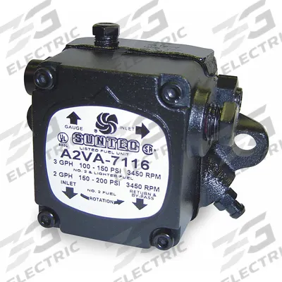 Suntec Hot Water and Steam Boiler Oil Burner Pump: 1 Stages, 3 gph Flow Rate - Oil Burner Pumps for Hot Water & Steam Boilers