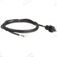 APPROVED VENDOR Power Cord: 8 ft Lg, 3/16, 5-15P Plug, Bare Wire Receptacle, SJO, Rubber, 125V AC (MPN E3601). Key specifications — Brand: APPROVED VENDOR; Jacket Material: Rubber.