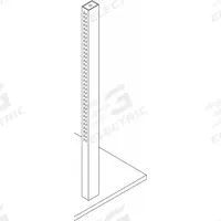 Island Stanchion: 4 ft Overall Lg, Steel, Petal White, 11 Gauge (MPN GRFT-23-4B-48.00A-2). Key specifications — Material: Steel; Brand: INSTOCK.