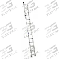 WERNER Straight Ladder: 14 ft Ladder Size, Aluminum, 300 lb Load Capacity, 27 lb Wt, 14 Rungs (MPN D1514-1). Key specifications — Color: Silver; Brand: WERNER; Included Features: Mar-Resistant End Caps; Shoe Type: Slip-Resistant.