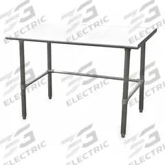APPROVED VENDOR Work Table: Fixed Ht, Stainless Steel, 60 in x 30 in, 600 lb Overall Load Capacity (MPN 4UEJ4). Key specifications — Brand: APPROVED VENDOR; Unit Type: Not Expandable or Modular.