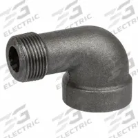 Metal Pipe Elbow: 3/4 in x 3/4 in, Threaded x Threaded, Class 300, 300 psi, 90° Elbow (MPN ZUSA-PF-23236). Key specifications — Brand: USA INDUSTRIALS; Maximum Operating Pressure: 300 psi; Thread Sealant Type: PTFE.