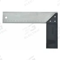 STANLEY Try/Miter Square: 5 1/8 in Base Lg, 5 1/8 in x 1 5/8 in, 8 in x 1 1/2 in, Plastic, Inches (MPN 46-502). Key specifications — attr936134: 8 in; attr934763: STANLEY; attr984589: Inch; attr984960: Plastic.