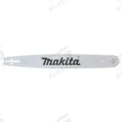 MAKITA Guide Bar: 20 in Compatible Bar Lg, 3/8 in, 0.05 in Gauge, 72 Links (MPN E-00131). Key specifications — Brand: MAKITA; Compatible Chain Saw Manufacturer: Makita; Pitch: 3/8 in.