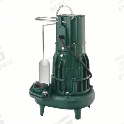 ZOELLER Sewage Ejector Pump: Cast Iron, Single Phase, 1 hp, 230V AC - General Purpose Sewage Ejector Pumps