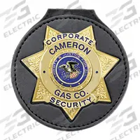HEROS PRIDE Badge Holder: 3 5/8 in, Black, Leather (MPN 9150R-0002). Key specifications — attr188498: 3-5/8 in; attr188499: Black; attr188500: Leather; attr193746: HEROS PRIDE.