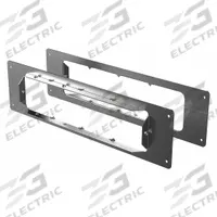 STI Mounting Plates: Rectangular, 6 in Overall Ht, 18.5 in Overall Lg, 2 in Overall Wd, 4 hr (MPN EZP433W). Key specifications — Brand: STI; Shape_Broad: Rectangular.