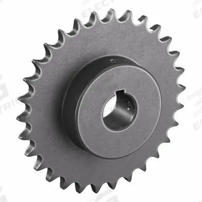 TSUBAKI Single Strand Sprocket: 50, For 5/8 in Chain Pitch, 1 3/16 in Bore Dia - Size 50 Fixed-Bore Roller Chain Sprockets
