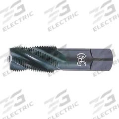 OSG Pipe and Conduit Thread Tap: 3/8"-18 NPT, 4 Flute, TiN Coated Cobalt (MPN 1735405)