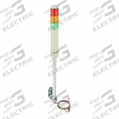 SCHNEIDER Tower Light Assembly: 3 Tier, Green/Orange/Red, Sounder Tier Included, 40 mm Overall Dia (MPN XVC4B35S). Key specifications — Manufacturer Part Number: XVC4B35S; Brand: SCHNEIDER; Operating Voltage: 24V; Light Tier Color: Orange.