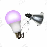 Clamp Lamp Grow Fixture: Bulb Included, For Bulb Type A, 120V AC, LED, 2 ft Max Mounting Ht, 660 W (MPN 602286). Key specifications — Voltage: 120V AC; Plant Growth Application: Vegetative Growth; Spectrum: Blue; Includes: Clamp-On Lamp; Linkable: No; Brand: MIRACLE LED.