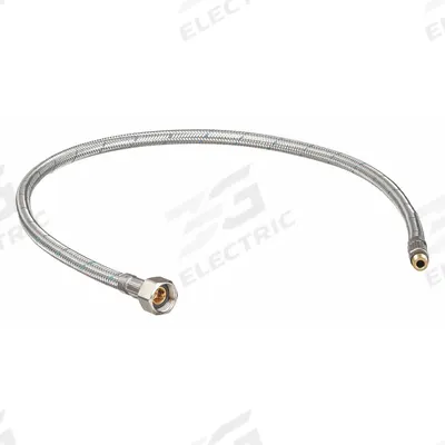 AMERICAN STANDARD Supply Hose: Steel, 24 in Overall Lg, 1/2" Sprayer Connection Size - Faucet Sprayer Hoses