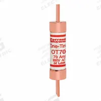 MERSEN Fuse: Class K5, OT Series, Fast-Acting, 70 A, 250 V AC, 250 V DC, Non-Indicating (MPN OT70). Key specifications — Series: OT; Brand: MERSEN; Manufacturer Part Number: OT70.