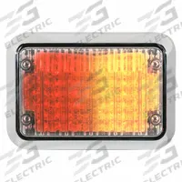 CODE 3 Perimeter Light: Emergency Vehicle Perimeter Light, Amber/Red, 6 W Watt, Clear, LED, IP65 (MPN 65BZRA). Key specifications — Brand: CODE 3; Lens Color: Clear; Number of Flash Patterns: 20; Installation Type: Permanent; Operating Voltage: 12/24V DC.