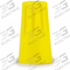 3M Twist-On Wire Connectors: Yellow, Wire Sizes 18 AWG – 12 AWG, 600 V, 100, PK (MPN H-33-POUCH). Key specifications — Brand: 3M; Maximum Wire Combination: (2) 14 AWG with (2) 18 AWG; Manufacturer Part Number: H-33-POUCH; Minimum Wire Combination: (4) 22 AWG.