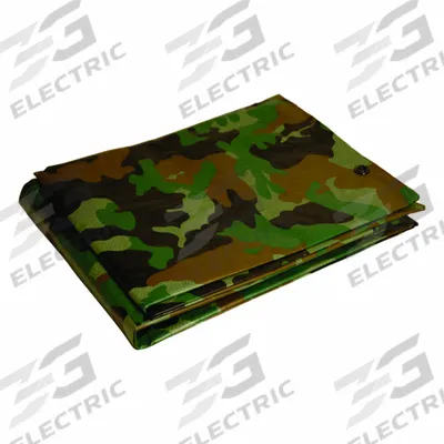 APPROVED VENDOR Tarp: 11.5 ft Lg, 9.5 ft Wd, Std Duty, 7 mil, Polyethylene, Camouflage - General Purpose Polyethylene Tarps