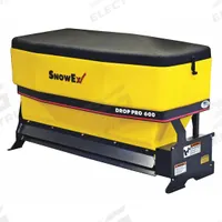 SNOWEX Tailgate Spreader: Vehicle Battery-Powered, Compatible With: Tractor/UTV, Drop, Poly Hopper (MPN SD-600-1). Key specifications — attr1033995: Fleet Flex System Spreaders; attr1033997: Steel; attr1033998: Poly; attr1034001: Hitch; attr1034002: Vehicle Battery-Powered; attr1034003: Tailgate Spreader; attr1040777: Tractor; attr1033988: SNOWEX.
