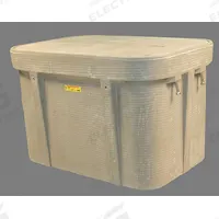 QUAZITE Underground Enclosure Assembly: 33 7/8 in x 22 1/4 in x 21 in Usable Int., Open Bottom (MPN PG2436Z80917). Key specifications — Brand: QUAZITE; Includes: Cover; Material: Monolithic Polymer Concrete; Cover Logo: Electric; Bottom Style: Open.
