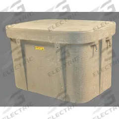 QUAZITE Underground Enclosure Assembly: 33 7/8 in x 22 1/4 in x 21 in Usable Int., Open Bottom (MPN PG2436Z80917). Key specifications — Brand: QUAZITE; Includes: Cover; Material: Monolithic Polymer Concrete; Cover Logo: Electric; Bottom Style: Open.