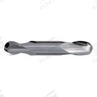 CLEVELAND Ball End Mill: Carbide, Double End, 2 Flute, 1/16" Mill Dia, 1/8" LOC, 1-1/2" OAL (MPN C60205)