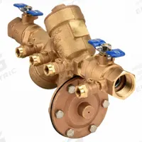 WILKINS Reduced Pressure Zone Backflow Preventer: 975XL, Std Configuration, Bronze, 3/4 in Pipe Size (MPN 34-975XL). Key specifications — Shut-Off Valve Type: Ball Valve; Connection Type: FNPT.