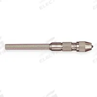 STARRETT Pin Vise: Pin Vise, 3.4 mm Max Size - mm, 0.045 in Min Size - Inch, Knurled Grip, Round (MPN 240C). Key specifications — attr1181472: Knurled; attr1181473: Round; attr1181474: 3.65 in; attr1181475: No; attr1181485: STARRETT.