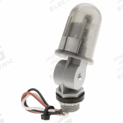 TORK Photocontrol: Thread Stem Photocell Mounting, 1/2 in Stem Dia, SPST, 480V AC - Adjustable Stem-Mounted Photocells with Swivel Arms