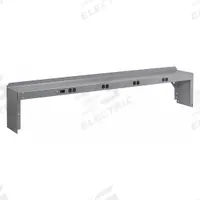 TENNSCO Electrical Shelf Riser: 72 in Overall Wd, 15 in Overall Dp, Gray, Carbon Steel, Steel, 12 in (MPN RE-1572). Key specifications — Includes Mounting Hardware: Yes; Color: Gray.