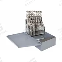CLEVELAND Screw Machine Drill Bit Set: 29 Pc, 1/16" to 1/2" by 64ths, 135° Split Point, HSS (MPN C70368). Key specifications — attr1238841: Metal Index; attr1238820: NAS 907 Type C.