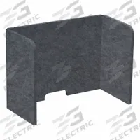 VERSARE Divider Panel: 18 in Overall Ht, 24 in Overall Wd, 12 in Overall Dp, Dark Gray, Polyester (MPN 7826125). Key specifications — attr990357: Dark Gray; attr990327: VERSARE; attr990360: Polyester.