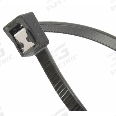 GARDNER BENDER Self Cutting Cable Tie: 8 in Nominal Lg, 2 in Nominal Max. Bundle Dia. - Cable Ties with Built-In Tail Clipper