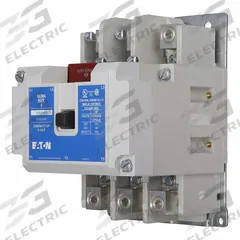 EATON NEMA Magnetic Contactor: Non-Reversing, 3 Poles, NEMA Size 4, 135 A, 120V AC (MPN CN15NN3A). Key specifications — Brand: EATON.