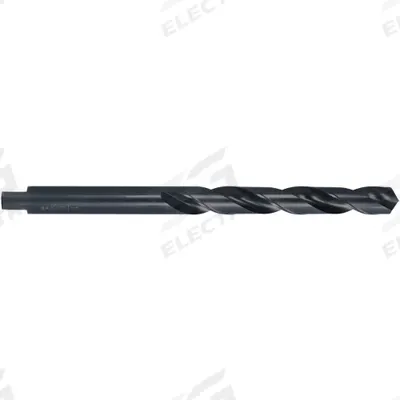 CHICAGO-LATROBE Taper Length Drill Bit: 17/32", 118° Point, Black Oxide HSS - Tang-Shank High-Speed Steel Taper-Length Drill Bits