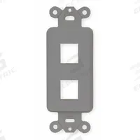 HUBBELL PREMISE WIRING Outlet Frame: Keystone, Gray, 2 Ports, NS612GY. Key specifications — Color: Gray; Brand: HUBBELL PREMISE WIRING.